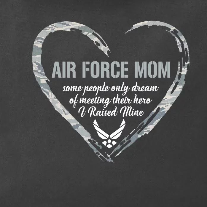 Air USAF Force Mom Woman Proud Mom Heart Zip Tote Bag