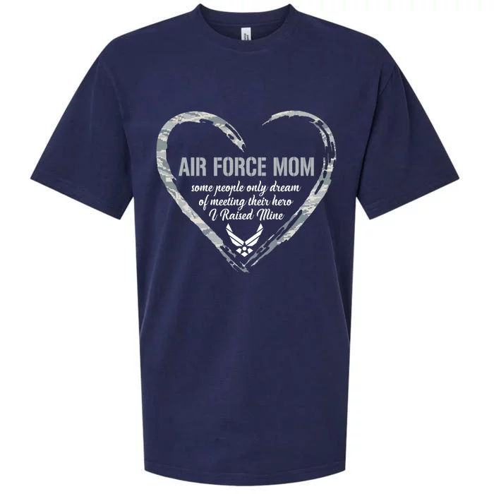 Air USAF Force Mom Woman Proud Mom Heart Sueded Cloud Jersey T-Shirt