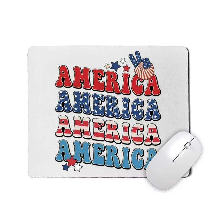 America USA Fourth Of July 4th For Men Women And Boy Mousepad