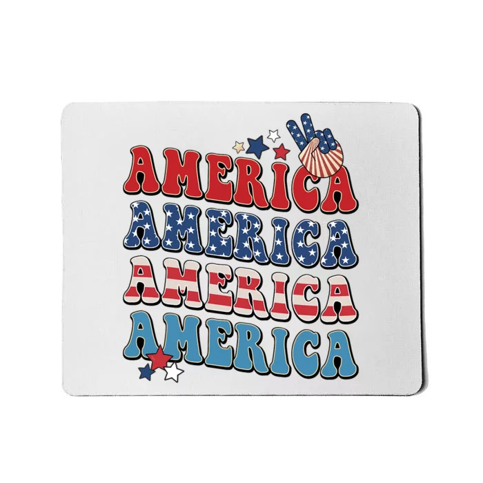 America USA Fourth Of July 4th For Men Women And Boy Mousepad