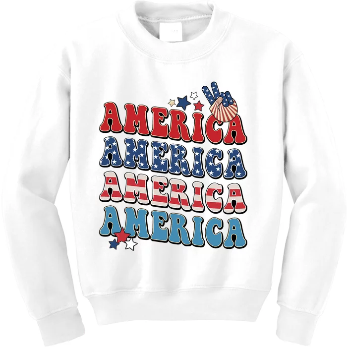 America USA Fourth Of July 4th For Men Women And Boy Kids Sweatshirt