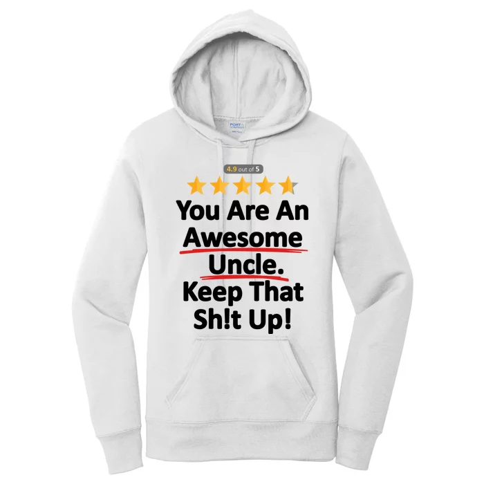 Awesome Uncle Funny Gift For Uncles Women's Pullover Hoodie