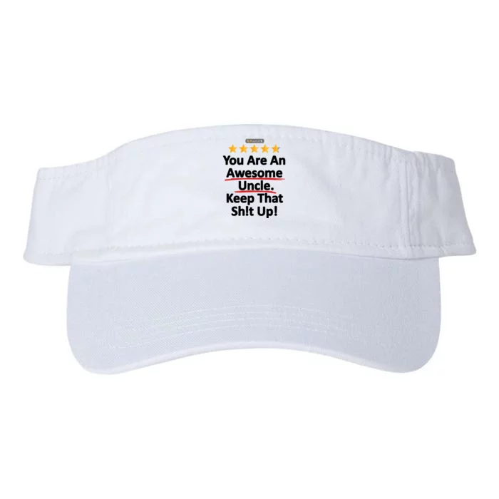 Awesome Uncle Funny Gift For Uncles Valucap Bio-Washed Visor