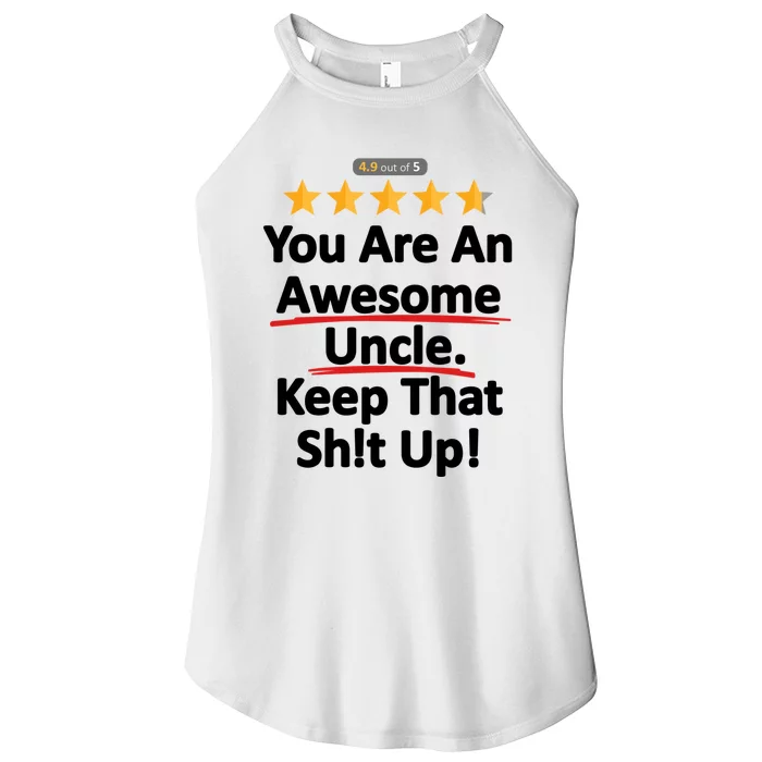 Awesome Uncle Funny Gift For Uncles Women’s Perfect Tri Rocker Tank