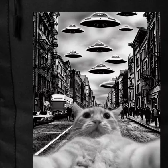 Alien UFO Funny Cat Selfie Daily Commute Backpack