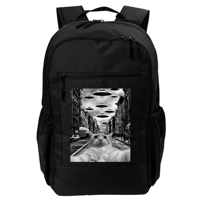 Alien UFO Funny Cat Selfie Daily Commute Backpack