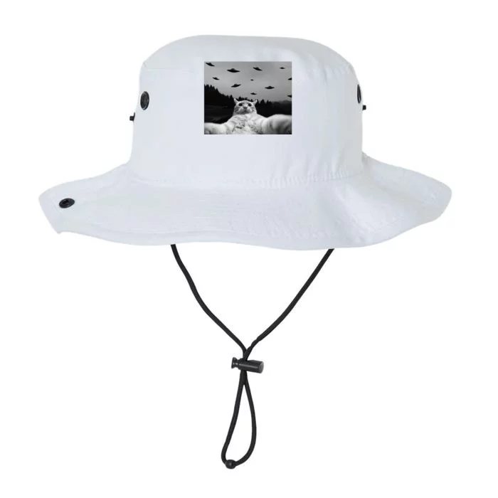 Alien UFO Funny Cat Legacy Cool Fit Booney Bucket Hat