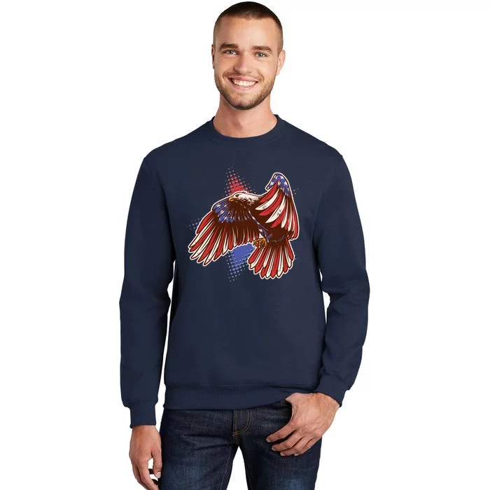 American USA Flag Patriotic Bald Eagle Sweatshirt