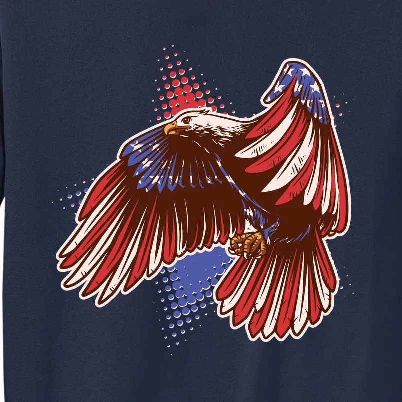 American USA Flag Patriotic Bald Eagle Sweatshirt