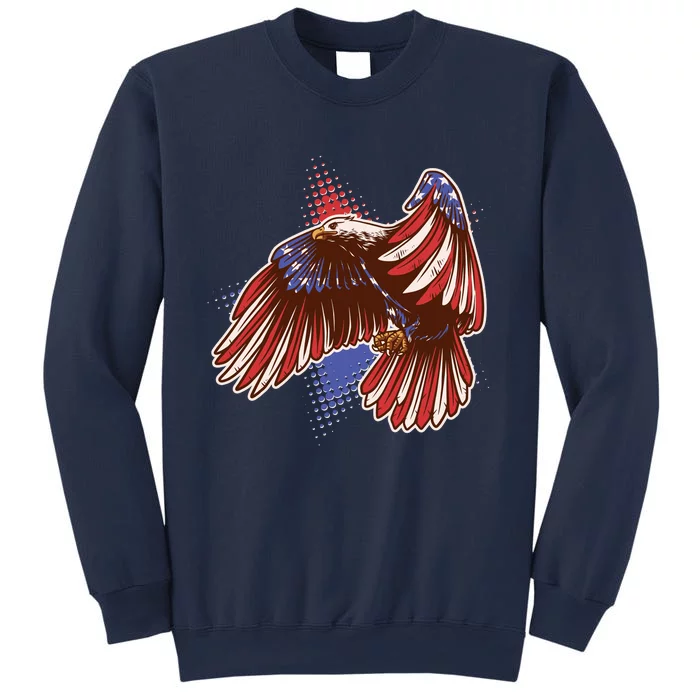 American USA Flag Patriotic Bald Eagle Sweatshirt