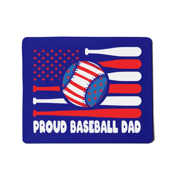 American Usa Flag Baseball Dad Cute Gift Mousepad