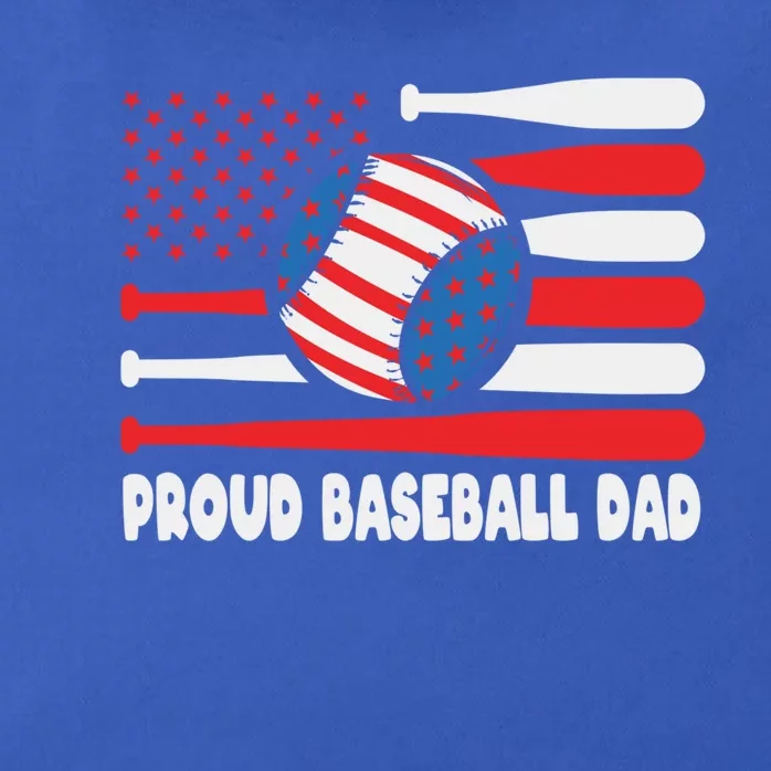 American Usa Flag Baseball Dad Cute Gift Zip Tote Bag