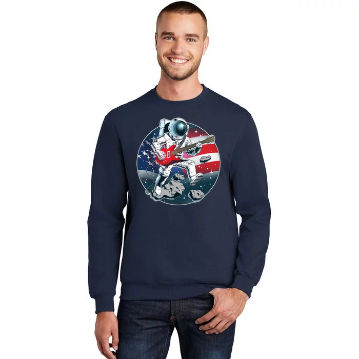 American USA Flag Rocking Space Astronaut Sweatshirt