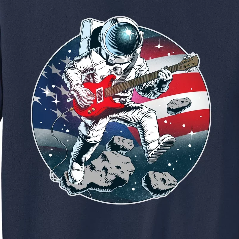 American USA Flag Rocking Space Astronaut Sweatshirt