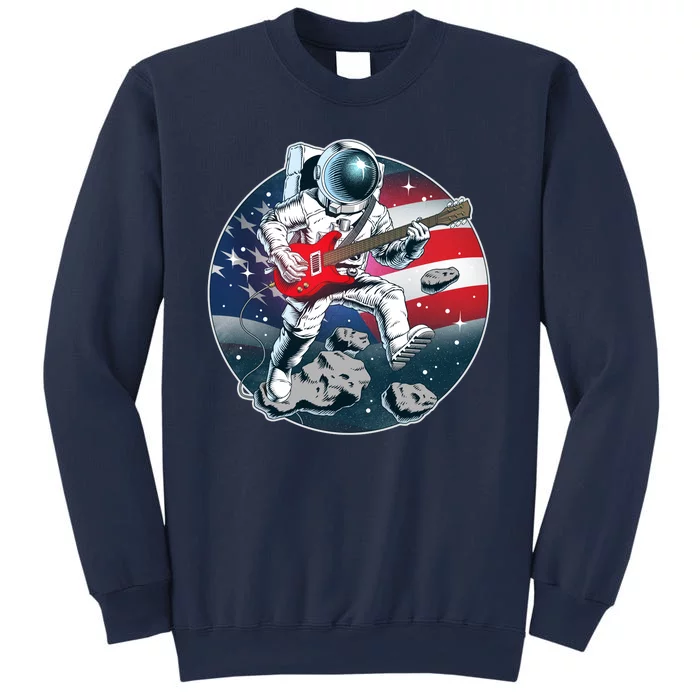 American USA Flag Rocking Space Astronaut Sweatshirt