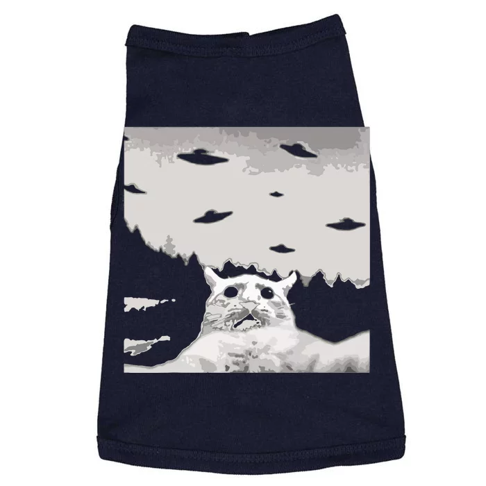 Alien UFO Funny Cat Doggie Tank