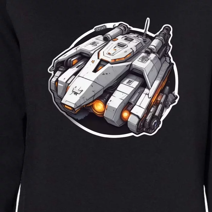 A Unique Futuristic Battle Tank Design Womens California Wash Sweatshirt