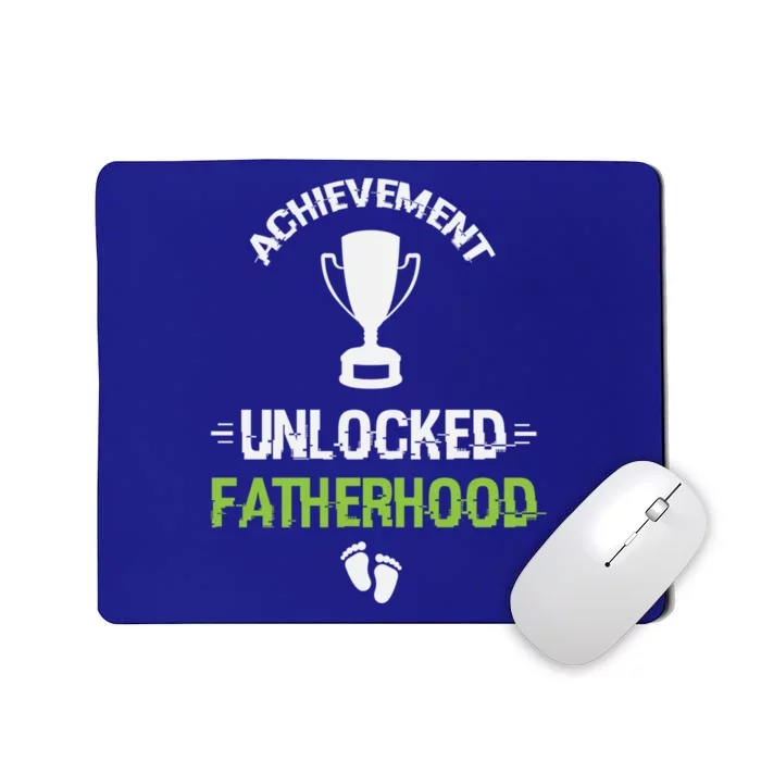 Achievet Unlocked Fatherhood Expecting Parent Meaningful Gift Mousepad