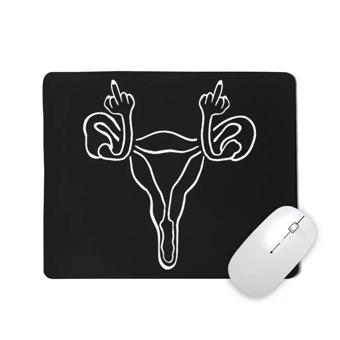 Angry Uterus Feminist Rights Mousepad