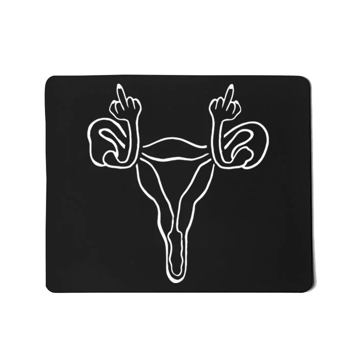 Angry Uterus Feminist Rights Mousepad