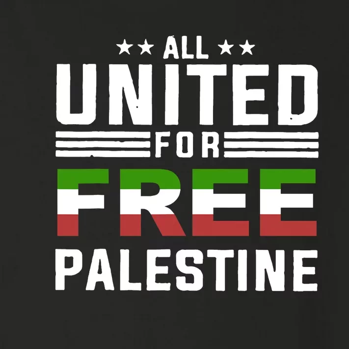 All United Free Palestine Toddler Long Sleeve Shirt