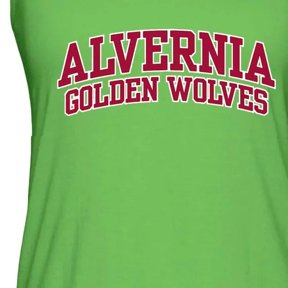 Alvernia University Golden Wolves Ladies Essential Flowy Tank