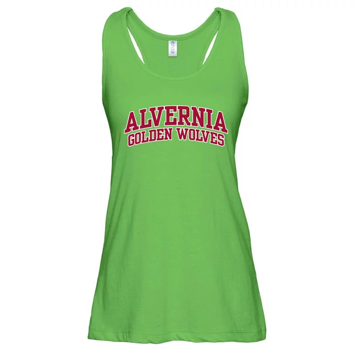 Alvernia University Golden Wolves Ladies Essential Flowy Tank