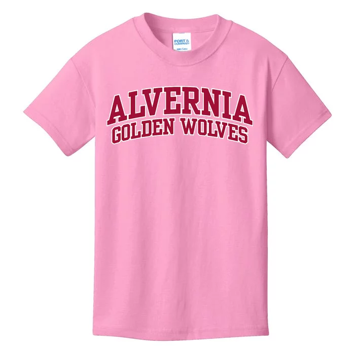 Alvernia University Golden Wolves Kids T-Shirt