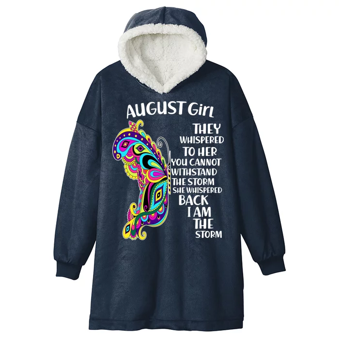 August Girl Paisley Butterfly Hooded Wearable Blanket