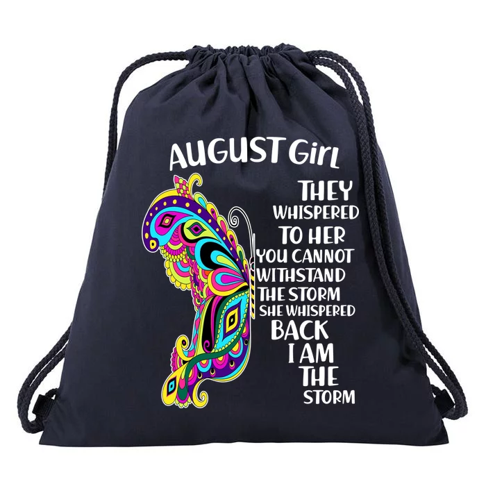 August Girl Paisley Butterfly Drawstring Bag