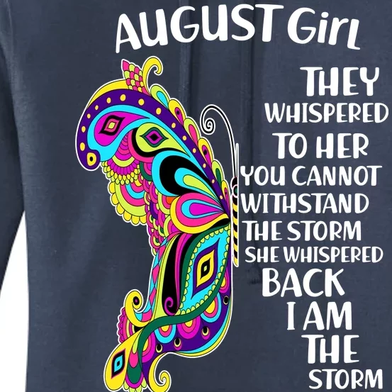 August Girl Paisley Butterfly Women's Pullover Hoodie