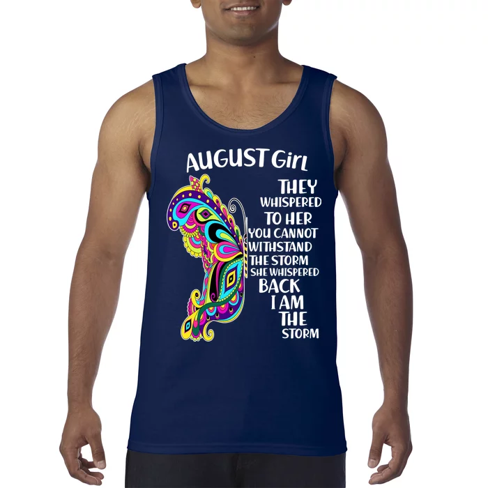 August Girl Paisley Butterfly Tank Top