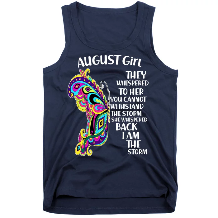 August Girl Paisley Butterfly Tank Top