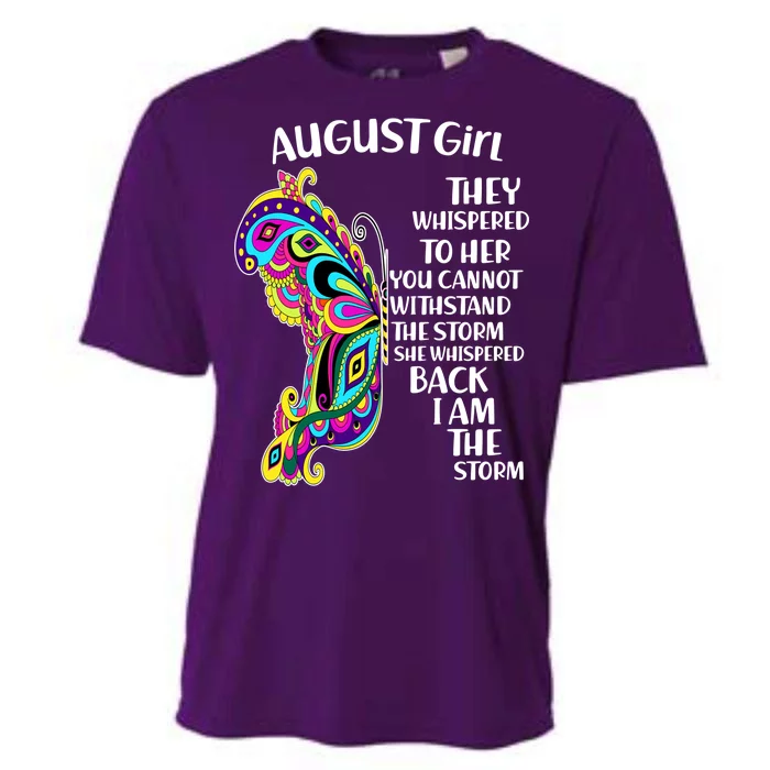 August Girl Paisley Butterfly Cooling Performance Crew T-Shirt