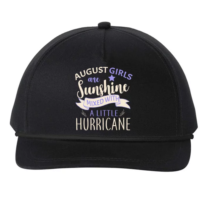 August Girls Are Sunshine Mixed With Hurricane Snapback Five-Panel Rope Hat