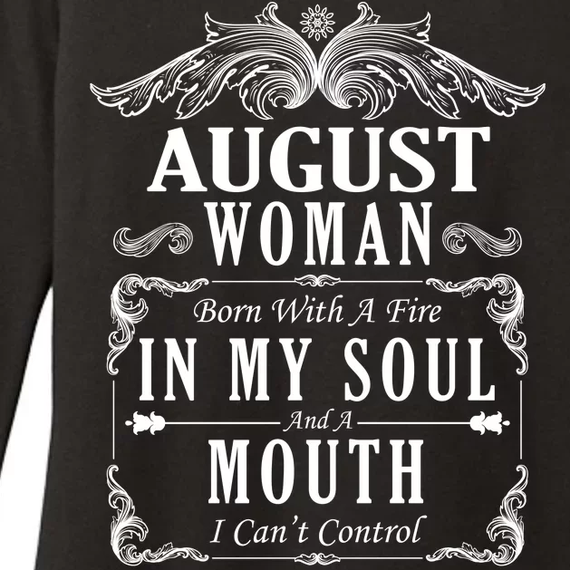 August Woman Funny Birthday Womens CVC Long Sleeve Shirt