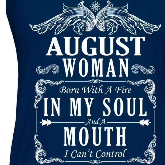 August Woman Funny Birthday Ladies Essential Flowy Tank