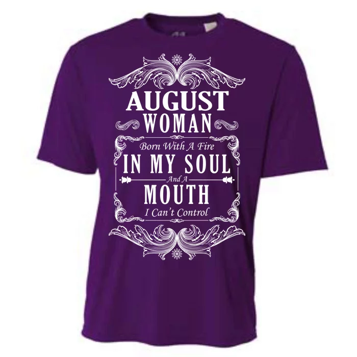 August Woman Funny Birthday Cooling Performance Crew T-Shirt