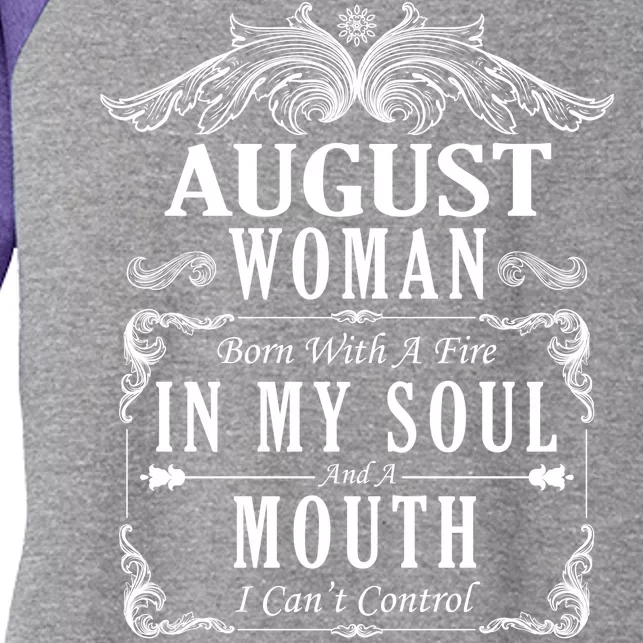 August Woman Funny Birthday Women's Tri-Blend 3/4-Sleeve Raglan Shirt