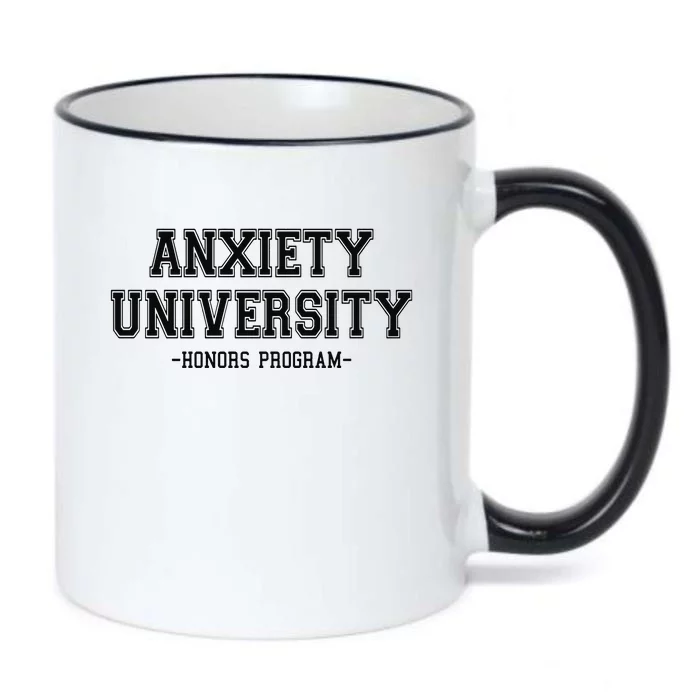 Anxiety University Honors Program Black Color Changing Mug