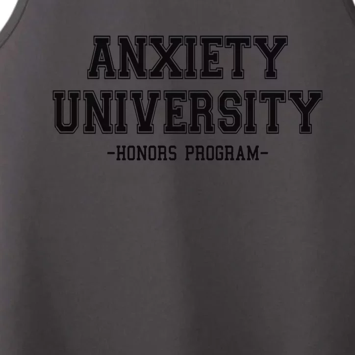 Anxiety University Honors Program Performance Tank