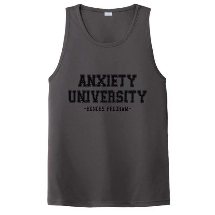 Anxiety University Honors Program Performance Tank