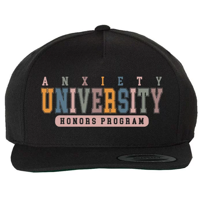 Anxiety University Honors Program Wool Snapback Cap