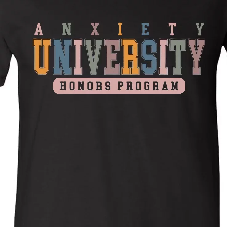 Anxiety University Honors Program V-Neck T-Shirt