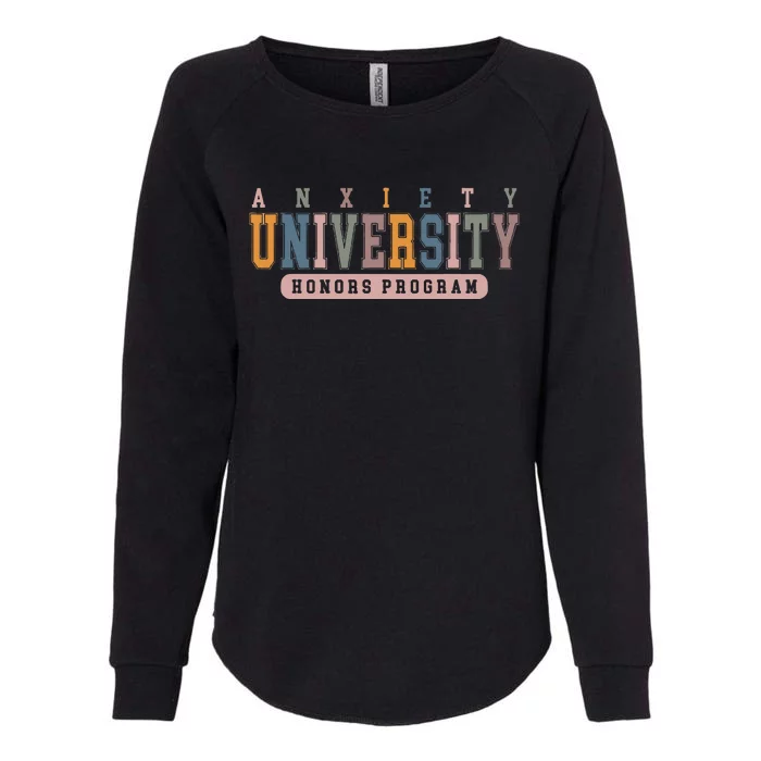 Anxiety University Honors Program Womens California Wash Sweatshirt