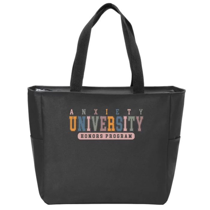 Anxiety University Honors Program Zip Tote Bag