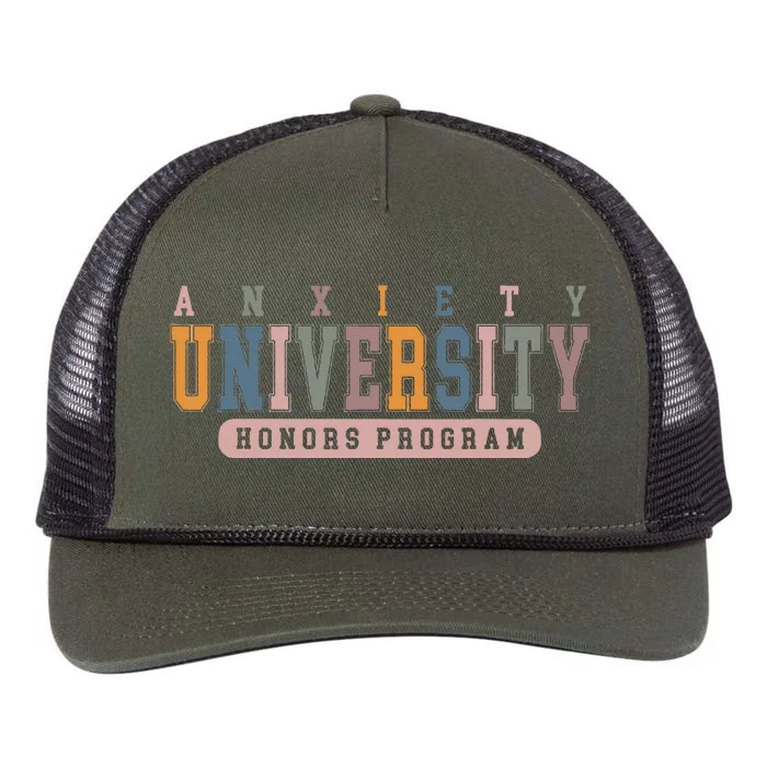 Anxiety University Honors Program Retro Rope Trucker Hat Cap