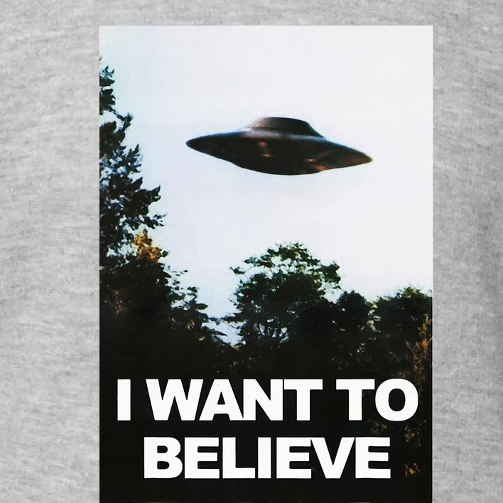 Alien Ufo Hunter I Want To Believe Toddler Sweatshirt