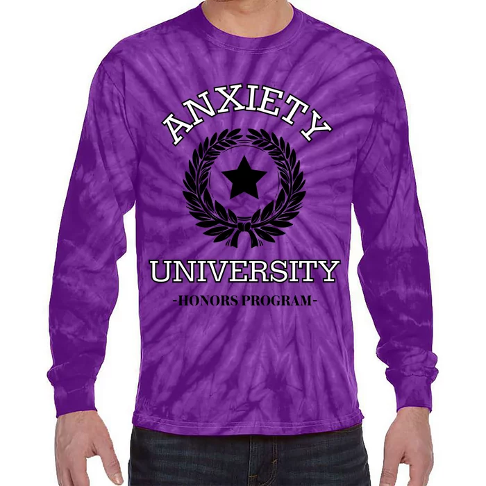 Anxiety University Honors Program Tie-Dye Long Sleeve Shirt