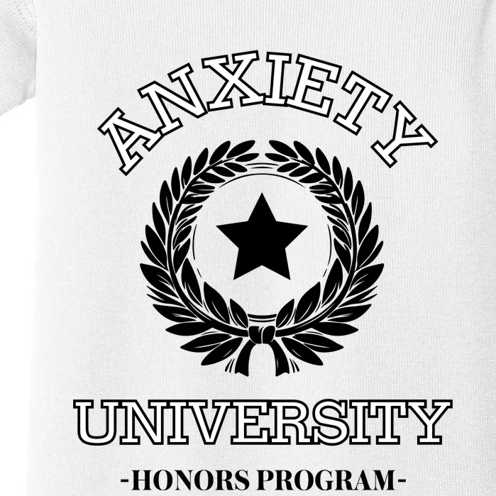 Anxiety University Honors Program Baby Bodysuit